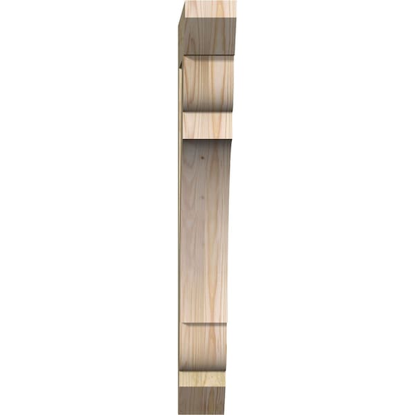 Olympic Slat Rough Sawn Bracket, Douglas Fir, 4W X 22D X 34H